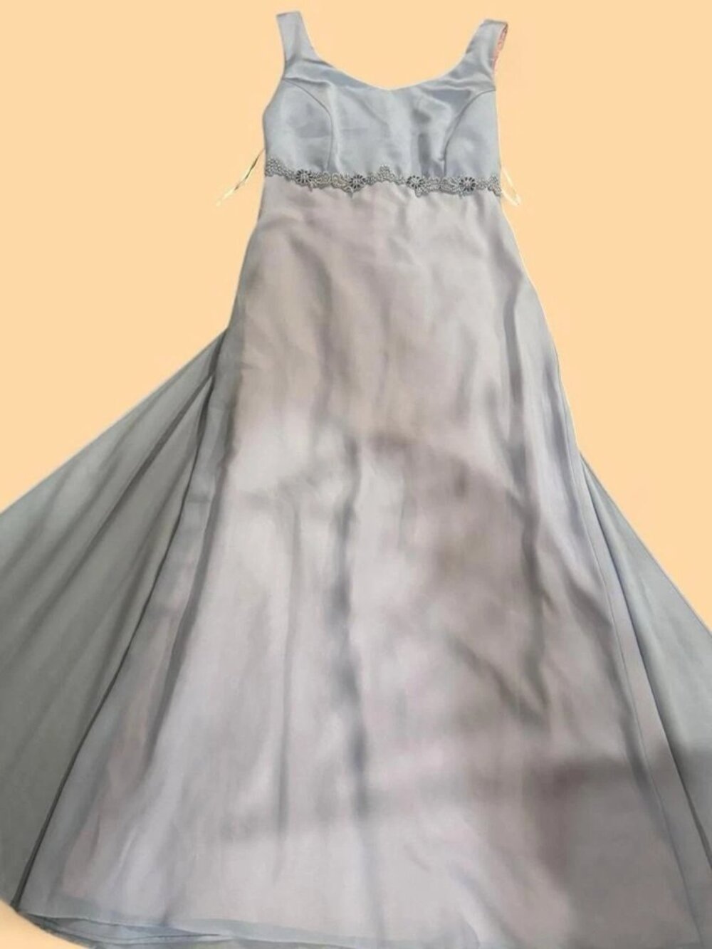 The blue dress designed by Michelangelo